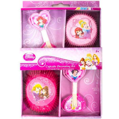 Disney Sparkle Princess Cupcake Decorating Kit - Click Image to Close